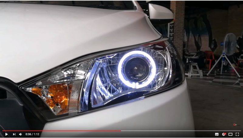 แต่งรถ TOYOTA Yaris 2013-2016 รีวิว แต่งไฟหน้า แก้ปัญหาไฟหน้าไม่สว่าง