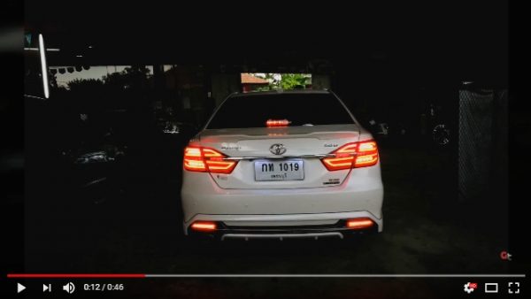 แต่งรถ Toyota Camry 2015 โคมไฟท้ายแต่ง Benz style