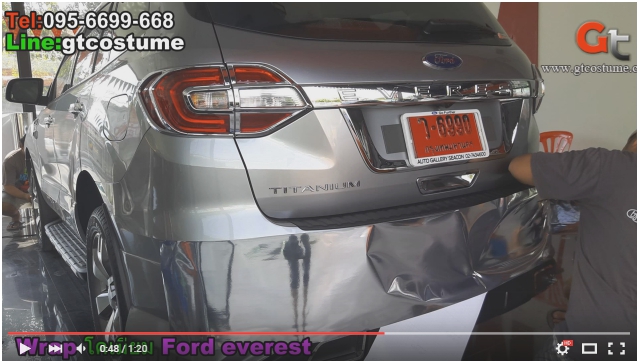 แต่งรถ Ford Everest Wrap sticker โครเมี่ยม แต่งรถ Ford Everest Wrap sticker โครเมี่ยม