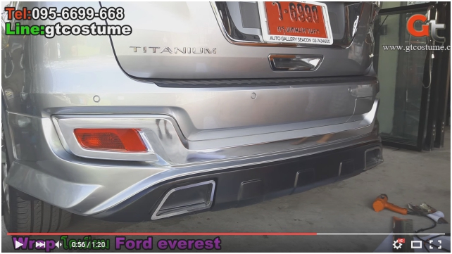แต่งรถ Ford Everest Wrap sticker โครเมี่ยม แต่งรถ Ford Everest Wrap sticker โครเมี่ยม