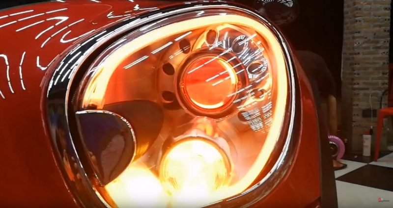 แต่งรถ Mini Cooper R56 รีวิว แต่งไฟหน้า