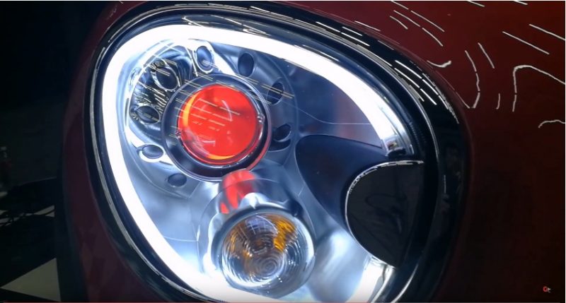 แต่งรถ Mini Cooper R56 รีวิว แต่งไฟหน้า