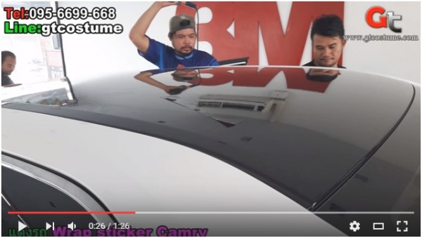 แต่งรถ Wrap Sticker เปลี่ยนสีรถ Toyota Camry 2015 แต่งรถ Wrap Sticker เปลี่ยนสีรถ Toyota Camry 2015