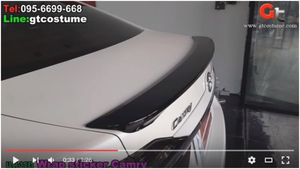 แต่งรถ Wrap Sticker เปลี่ยนสีรถ Toyota Camry 2015 แต่งรถ Wrap Sticker เปลี่ยนสีรถ Toyota Camry 2015