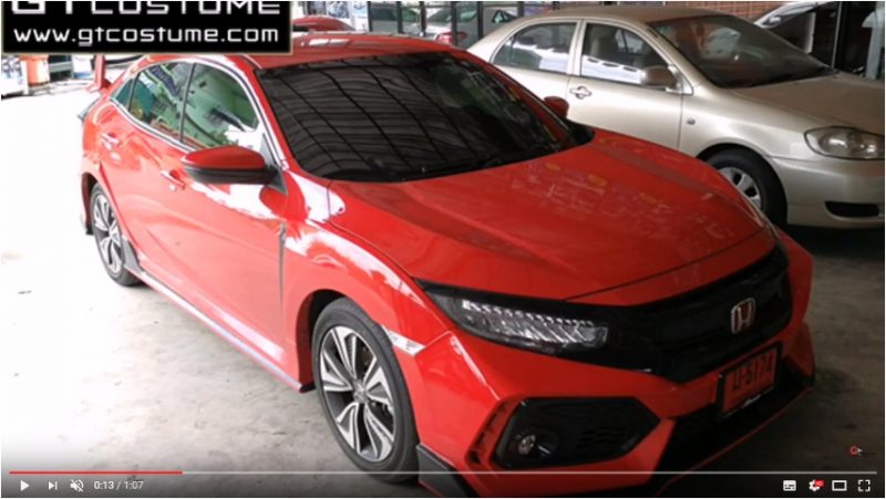 แต่งรถ Honda Civic ปี 2016 - 2019 ชุดแต่ง Type R