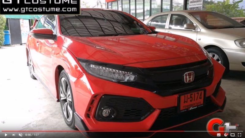 แต่งรถ Honda Civic ปี 2016 - 2019 ชุดแต่ง Type R
