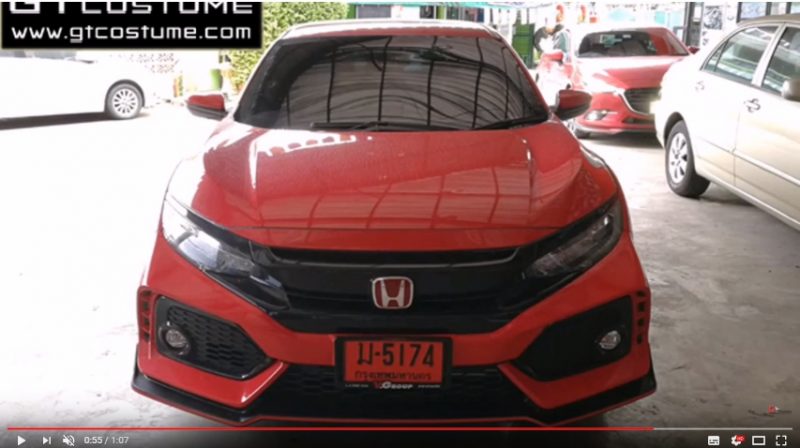 แต่งรถ Honda Civic ปี 2016 - 2019 ชุดแต่ง Type R