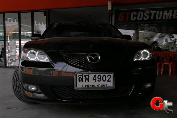 แต่งรถ Mazda3 2005-2010 รีวิว แต่งไฟหน้า แก้ปัญหาไฟหน้าไม่สว่าง