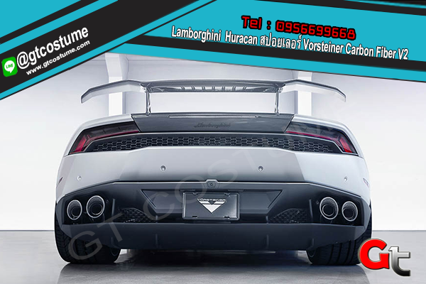 แต่งรถ Lamborghini Huracan สปอยเลอร์ Vorsteiner Carbon Fiber V2