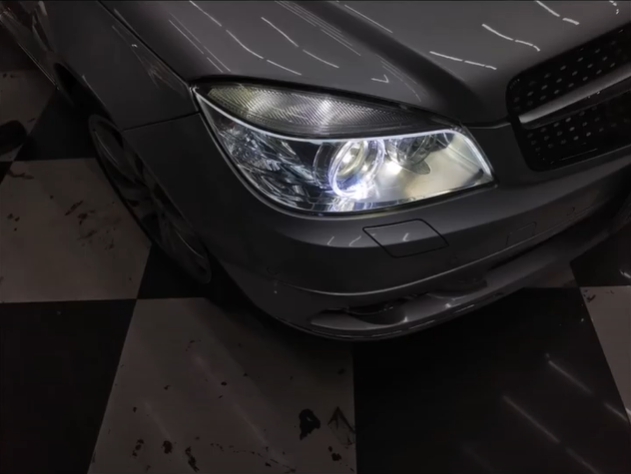 แต่งรถ Mercedes Benz C Class W204 รีวิว แต่งไฟหน้า